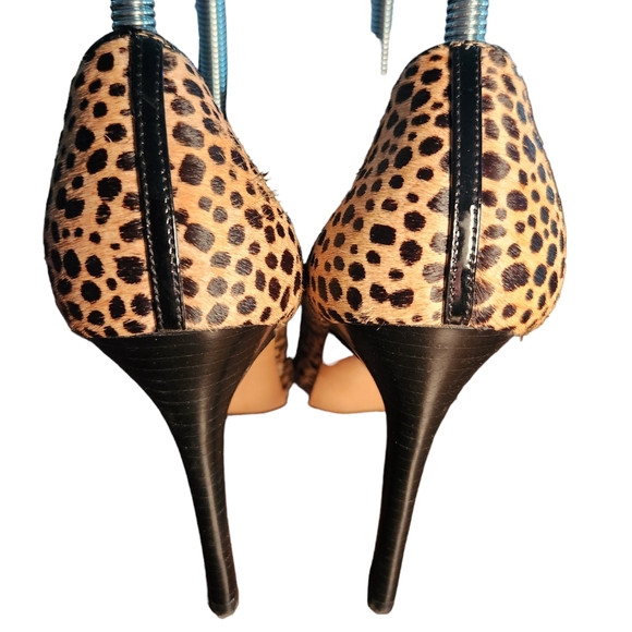 Leopard Print Heels Women's Shoes Pumps Stilettos Spotted Animal Print - Picture 5 of 12